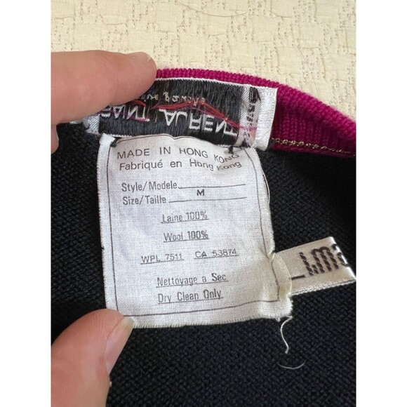 Vintage Saint Laurent Rive Gauche Wrap Cardigan Wool 1970s | Size Medium - Picture 6 of 13